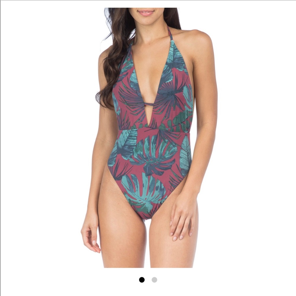 Fronds one-piece swimsuit